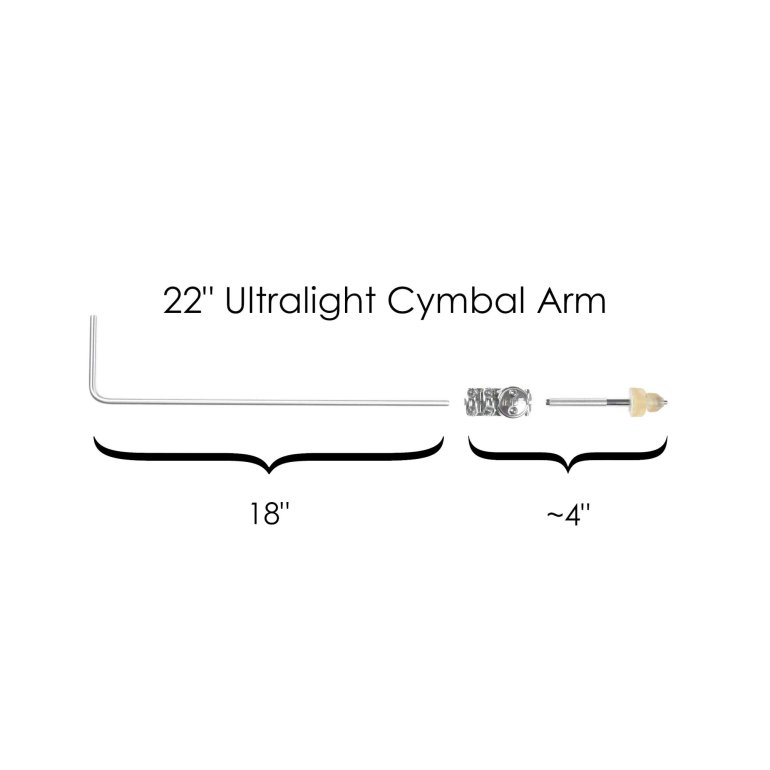 INDe - Cymbal Arm w/BR2XL bracket - 22"