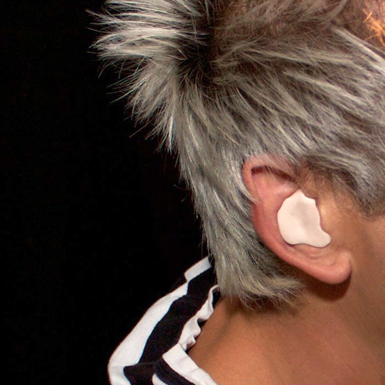 Ahead ACME do it yourself custom molded earplugs in the ear